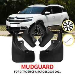 Auto Spatlappen Voor Citroen C5 Aircross 2016-2021 Zacht Plastic Spatborden Splash Guards Spatbord Spatlappen Decoratieve Accessoires