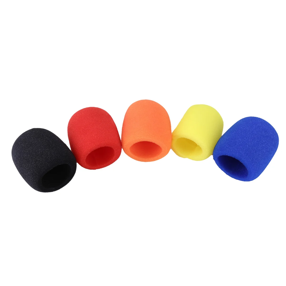 AT77 5 Pcs Solid Color Non-Disposable Microphone Dust Cover Thickened Microphone Cover Microphone Blowout Cover for KTV