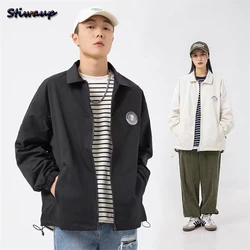 Simple Stylish Women's Zipper Jacket for Men Spring 2022 Casual Fashion Lover Couples Y2k Clothes Autumn Sports Jackets for Men