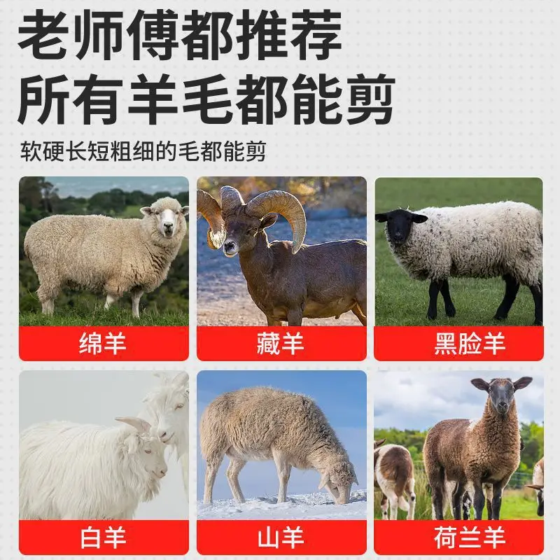 Electric wool shears electric fader shearing machine special scissors high power shearing dirty sheep scissors independe