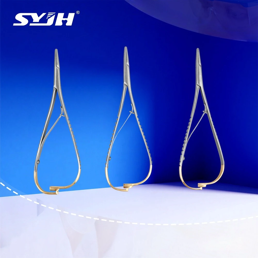 

SYJH 1 шт. стоматологический игольчатый держатель, пинцет из нержавеющей стали, позолоченная ручка, ортодонтические щипцы, хирургический инструмент, стоматологические инструменты