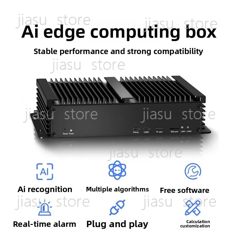Edge Computing Box AI Video Analysis Smart Security Surveillance for Station Construction Community