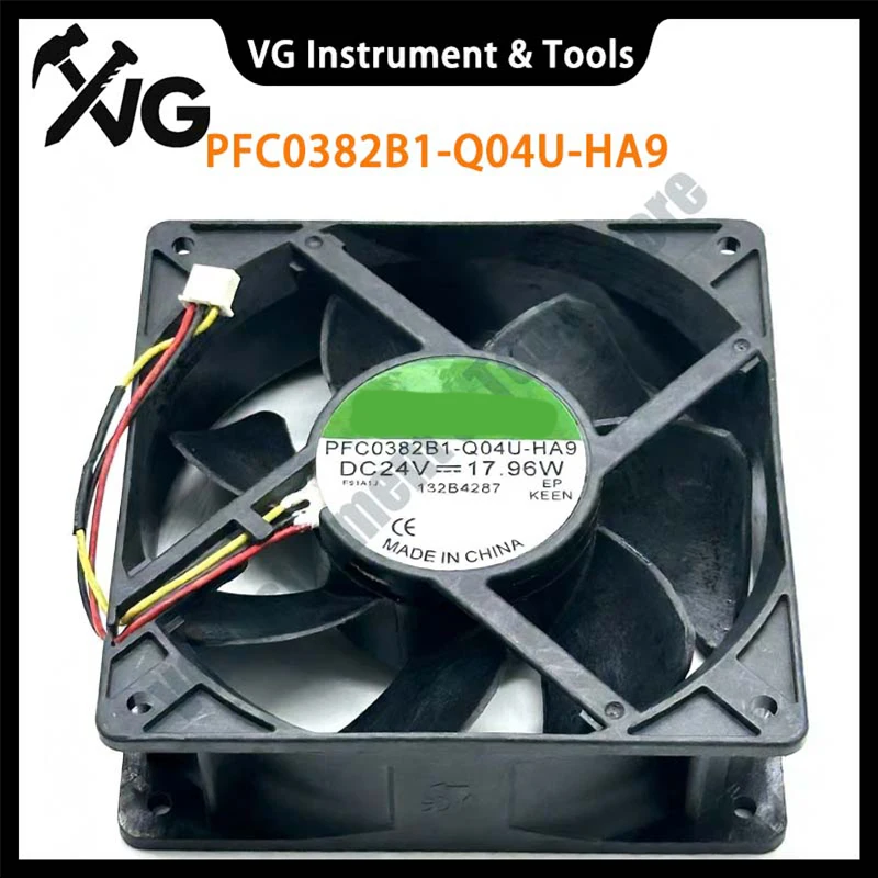 For Original SUNON PFC0382B1-Q04U-HA9 DC 24V 17.96W 120x120x38mm 1238 3-Wire Server Cooling Fan