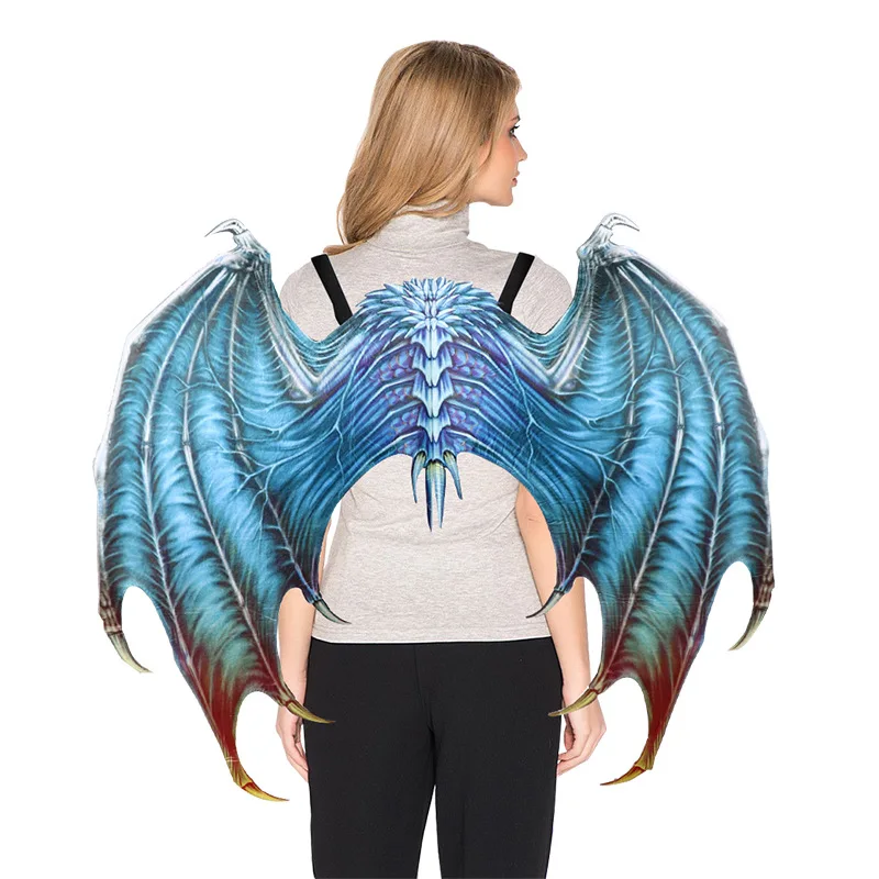 카니발 파티 올빼미 드래곤 코스프레 날개 마스크 남여 할로윈 Booy 소녀 드레스 장식 소품 긴 날개