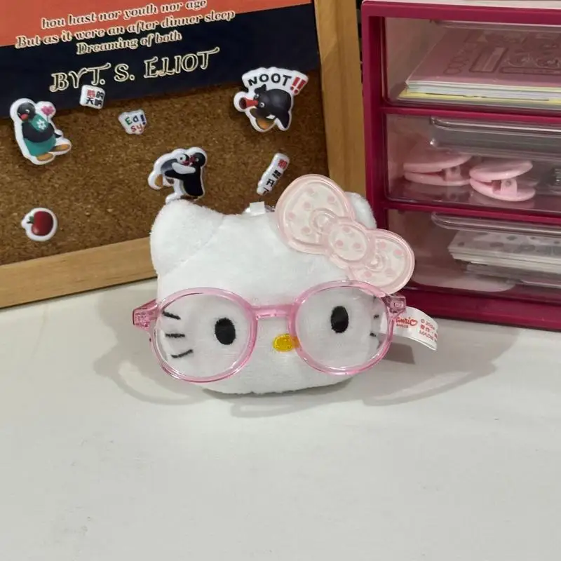 Kawaii Sanrio Hello Kitty Plush Toys Backpack Keychain Cute Cartoon Soft Stuffed Doll Accessories Student Birthday Creative Gift