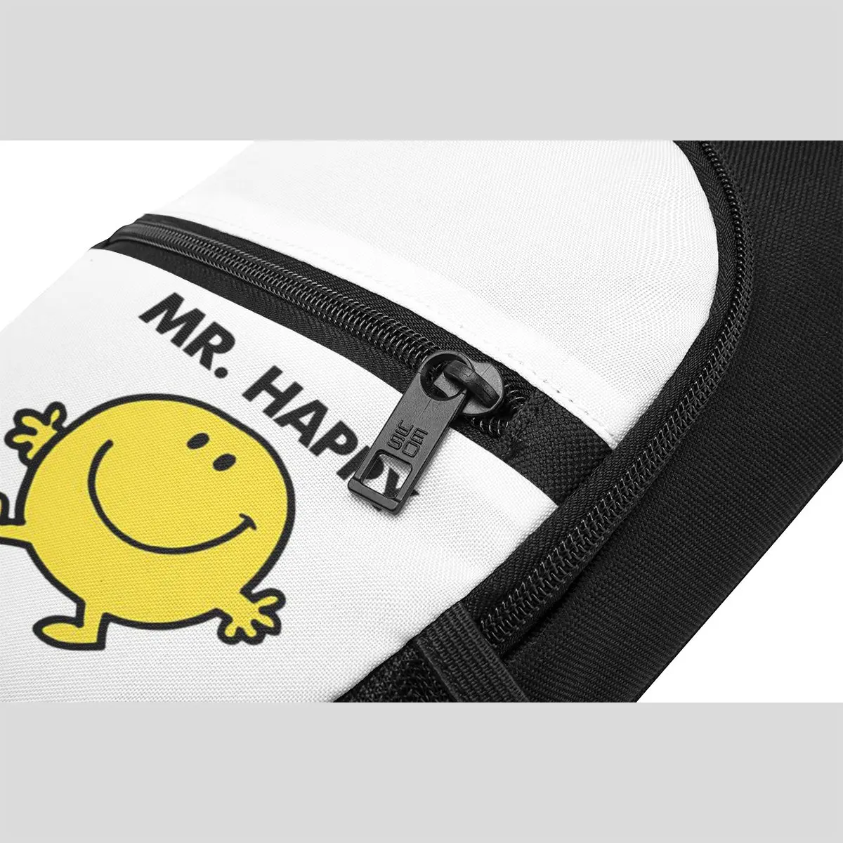 Mr. Men Cute Little Miss Popular Chest Bag Men Sling Crossbody Backpack Chest Bag Travel Hiking Daypack Shoulder Bag