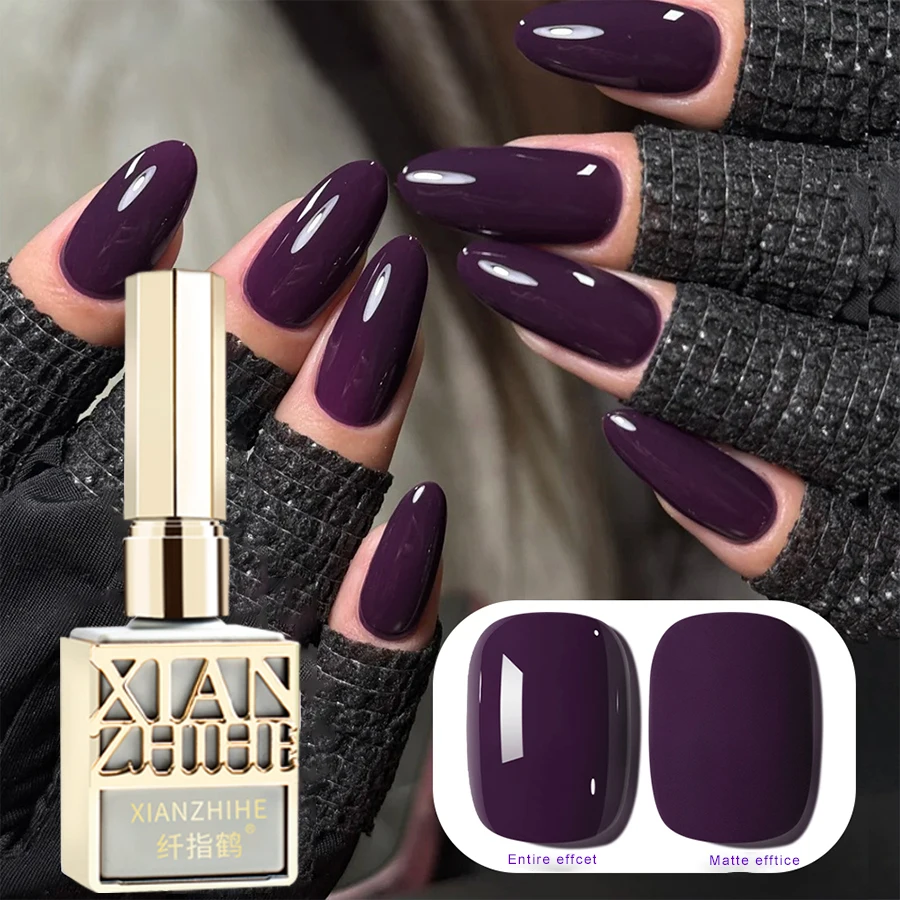 Violet nail polish glue 2025 new autumn and winter popular net red popular white nail enhancement special phototherapy glue