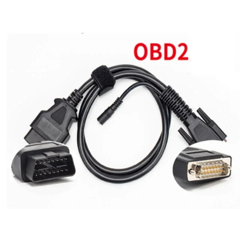 Main Test Cable OBDII 16pin Male To DB 15Pin Female OBD2 16 Pin with DC Connector OBD-II OBD2 Adpater Car Scanner Tools