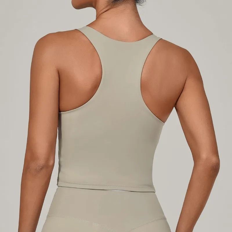 

Women's Yoga Vest Breathable Beautiful Back Quick Drying Bare Feeling Yoga Top Outdoor Fitness Running Casual Cycling Vest