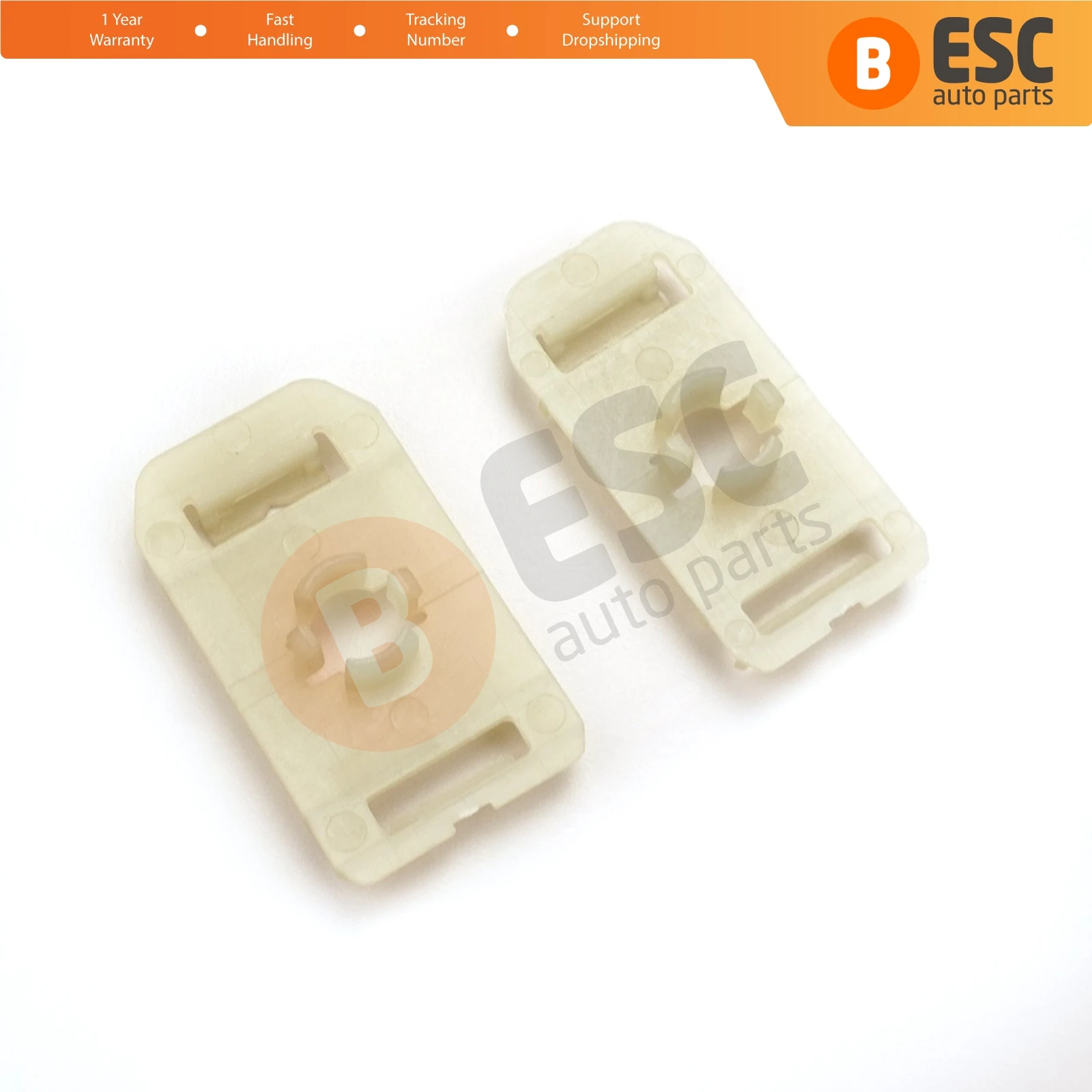 ESC Auto Parts EWR5032 2 Pieces Window Regulator Repair Sash Clips For Mercedes W203 C Class C230 C240 C320 C55 AMG C32 AMG