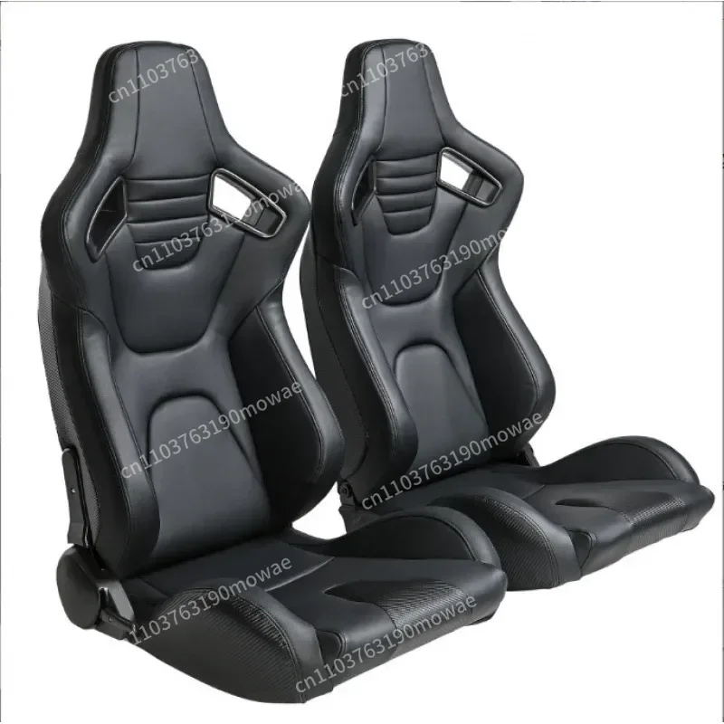 PVC leather racing electronic sports emulator seat, adjustable car modified sports seat