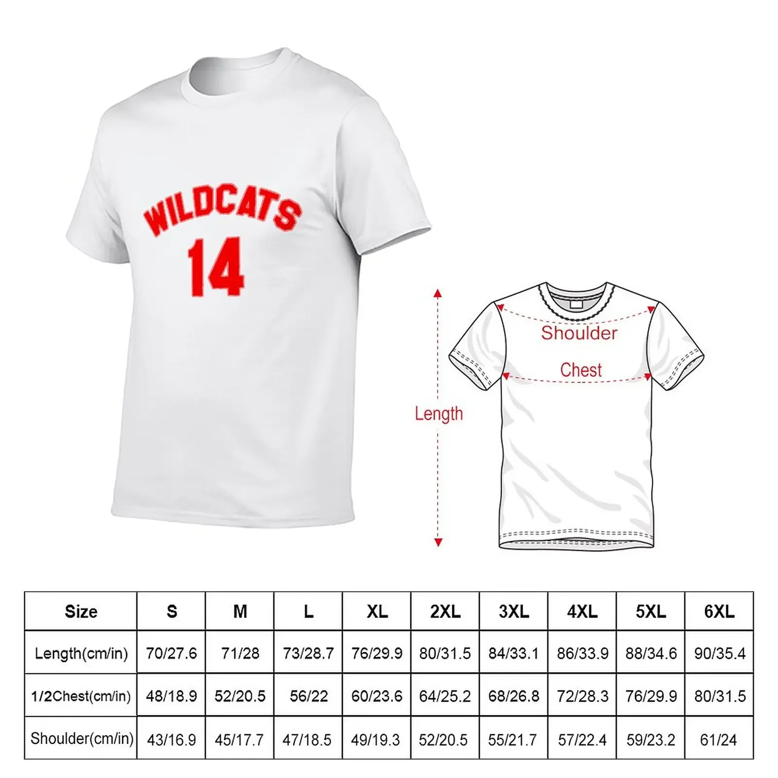 wildcats 14 T-Shirt funnys hippie clothes blanks mens t shirts casual stylish