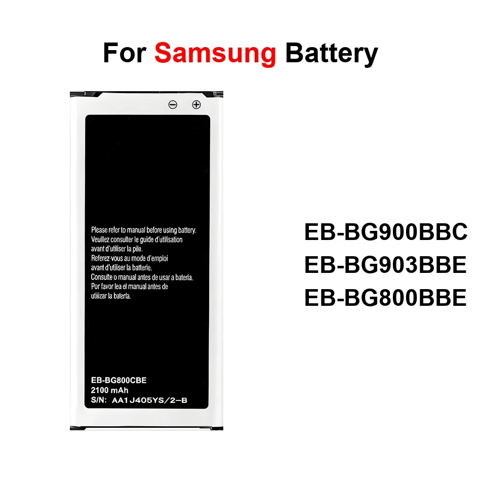 

Mobile Phone Battery Safe EB-BG900BBC EB-BG903BBE EB-BG800BBE 2100-2800Mah For Samsung Galaxy S5 G900 Neo Mini