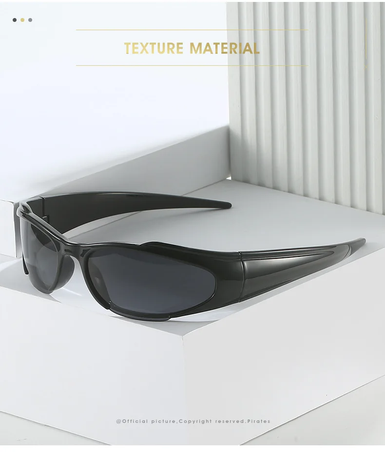 Y2K Sport Punk Sonnenbrille Frauen Männer 2025 Neue Luxus Marke Mode Retro 2000 der Brillen Vintage Steampunk Sonnenbrille Shades UV400 – Detail 5