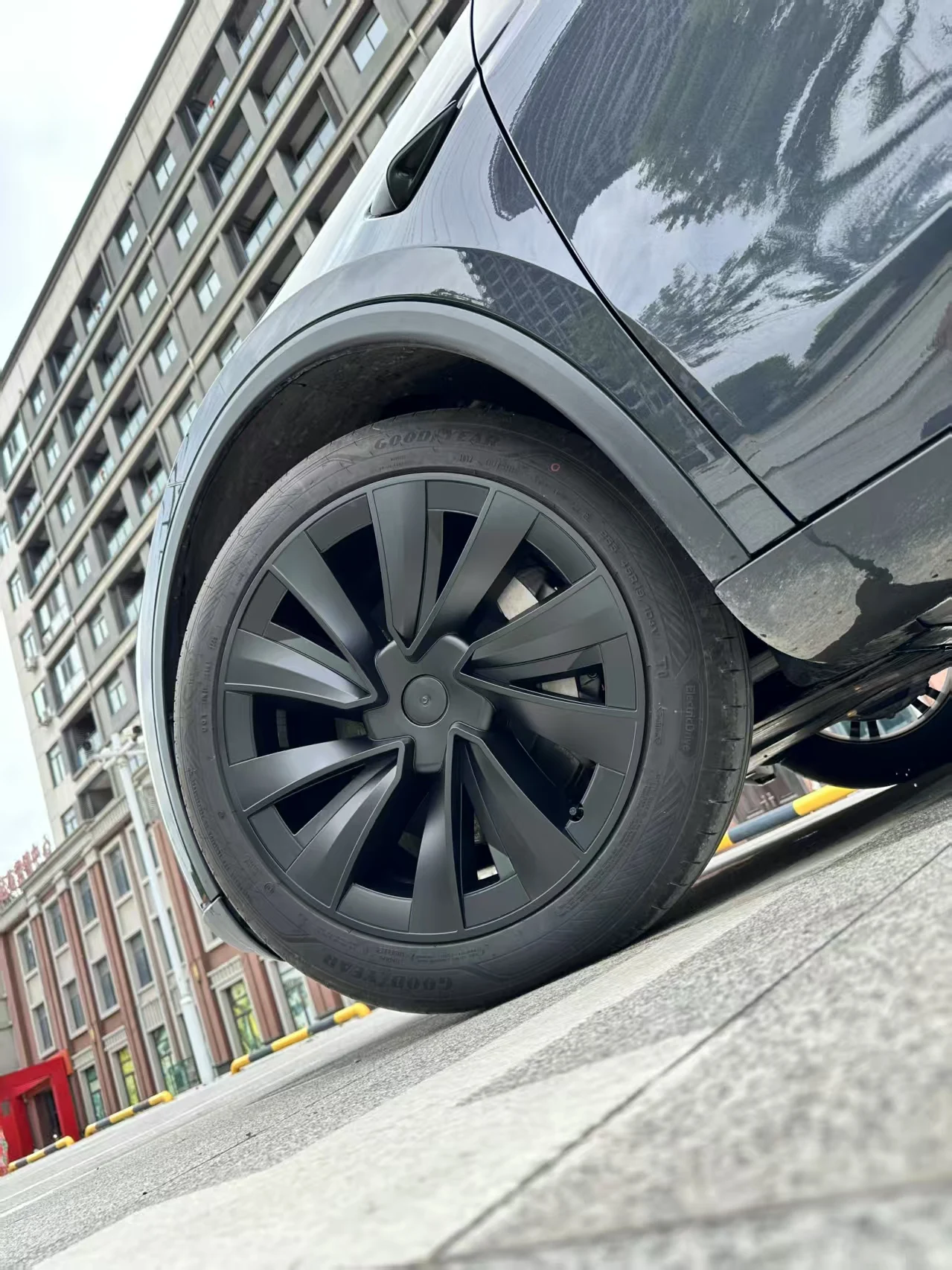 4er-Set Radkappen für Tesla Model Y Juniper 2025 2026 19 Zoll Ersatz-Radkappen Auto-Radnabenkappen Vollfelgen-Autozubehör – Detail 8