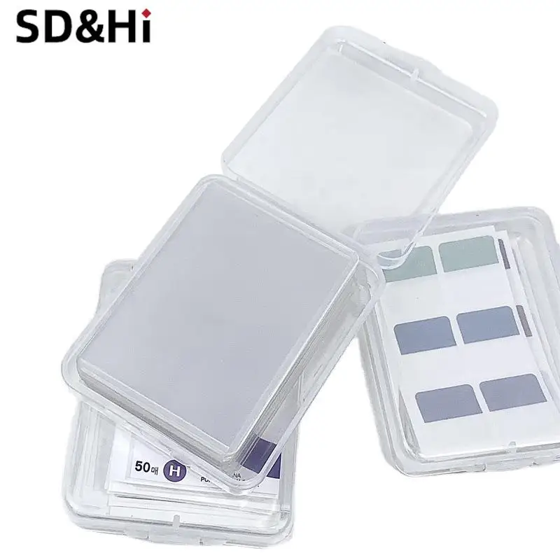 1pc 11x9x2.5cm Transparent Storage Box Card Holder Sticker Stationery Film Classification for Craft Supplies
