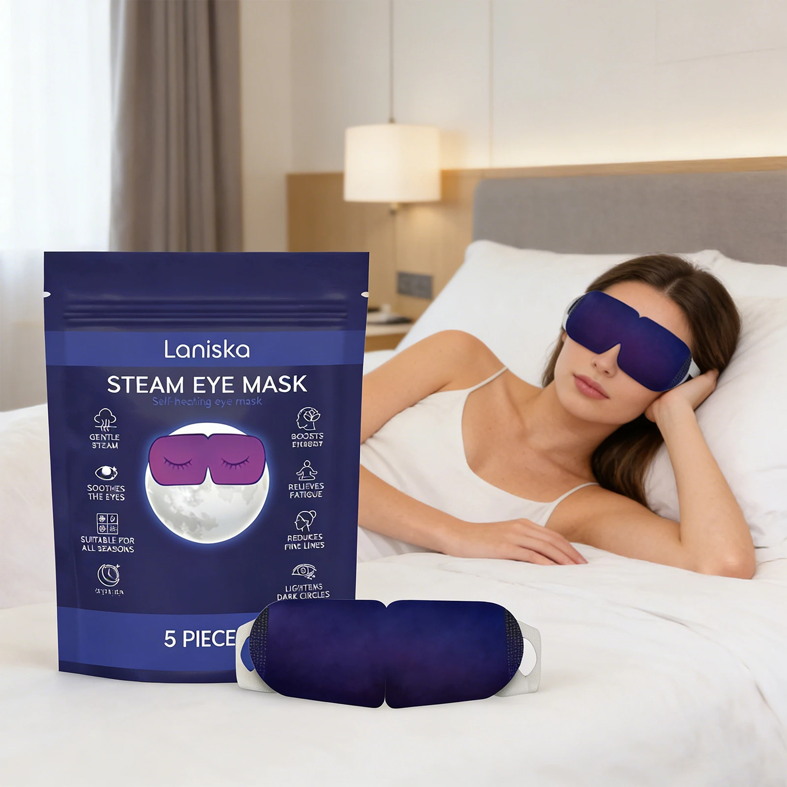 Steam Eye Mask Relieve Eye Fatigue Discomfort Improve Sleep Quality Eye Relax Spa Improve Circulation Disposable Sleep Eye Mask