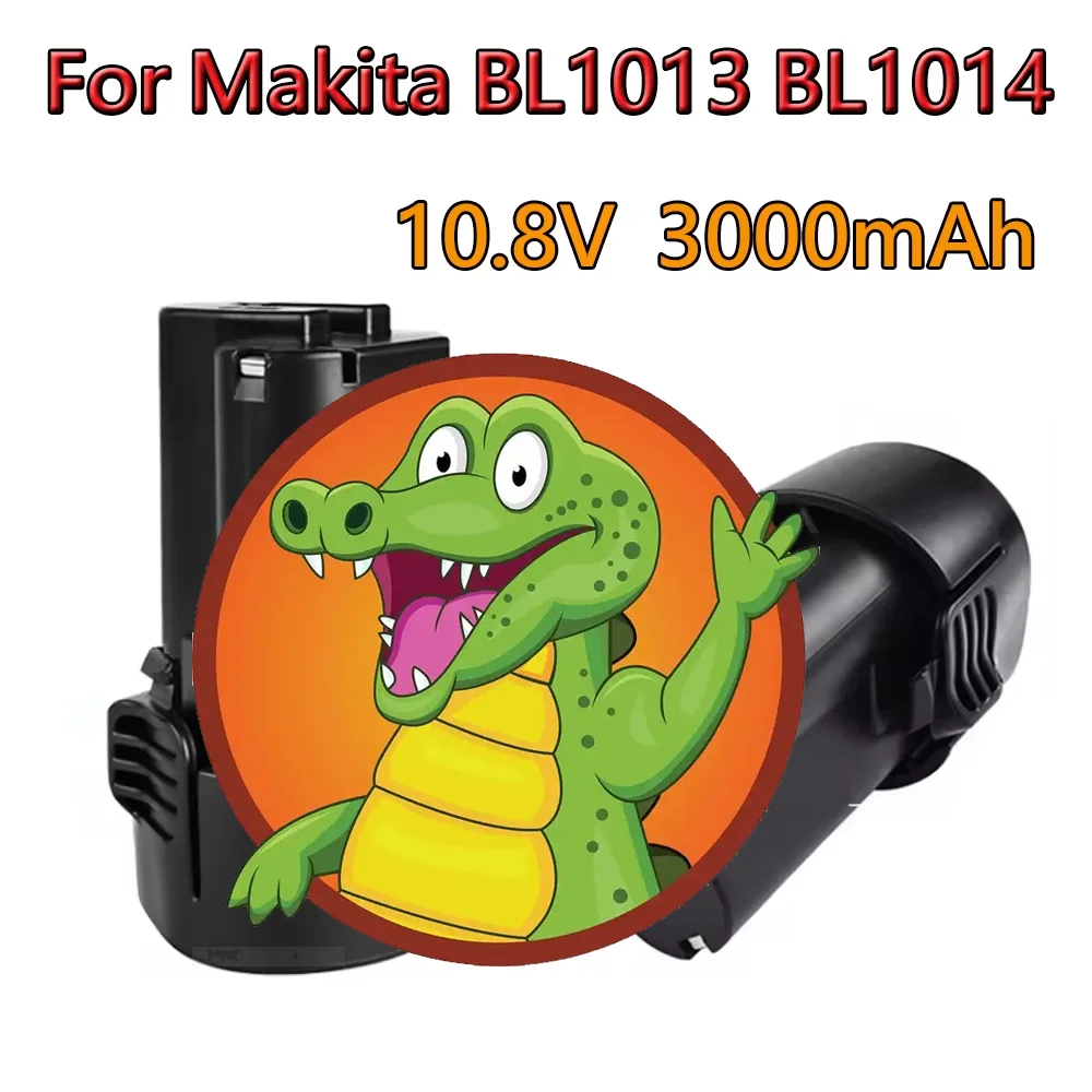 

Li-ion Battery 10.8V 3000mAh Real capacity For Makita BL1013 BL1014 BL 1013 BL 1014 LCT203W 194550-6 194551-4 195332-9 DF030D