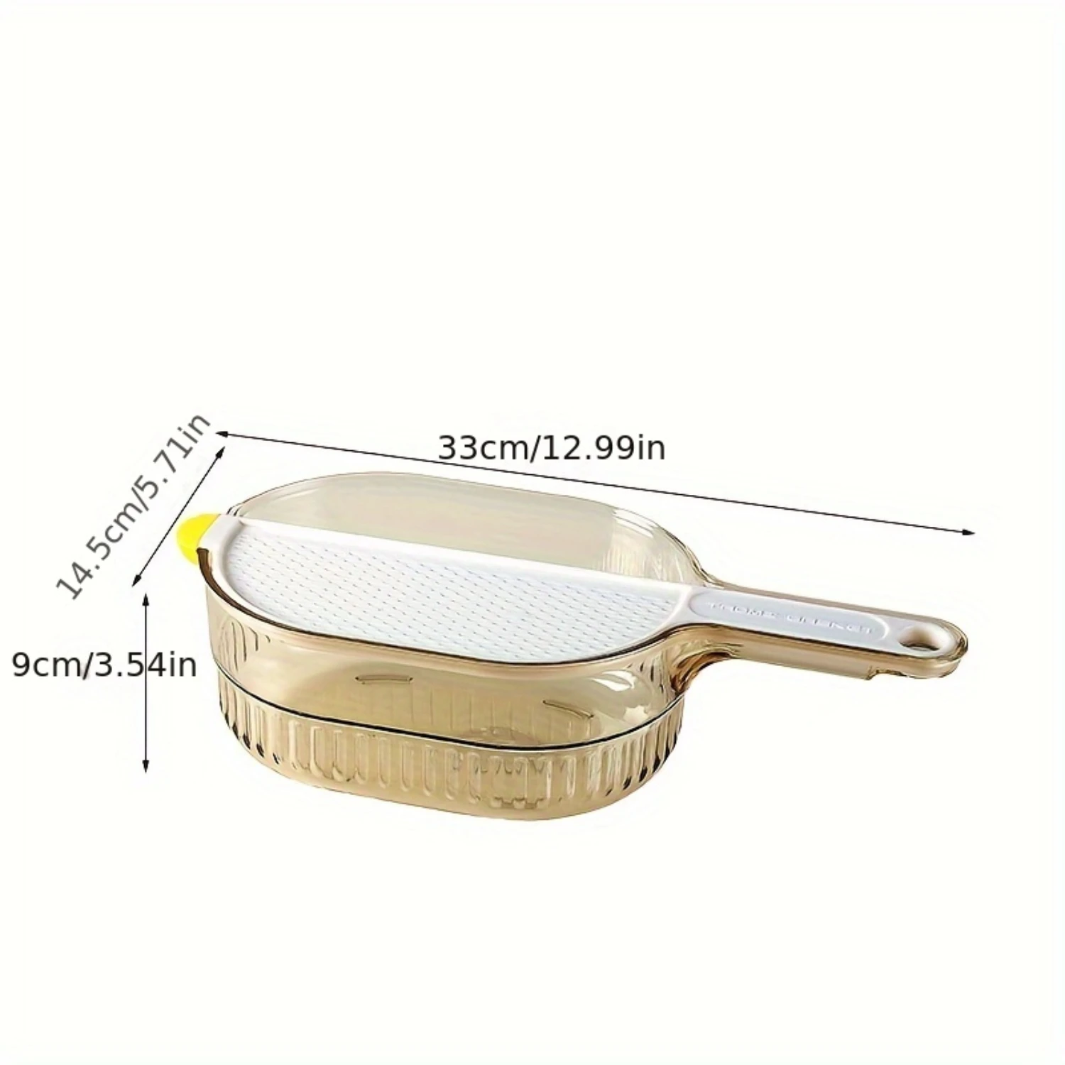 

Multi-Functional Rice Rinsing Basket with Lid - Plastic, Non-, Suitable for Rinsing Vegetables, Fruits and Grains