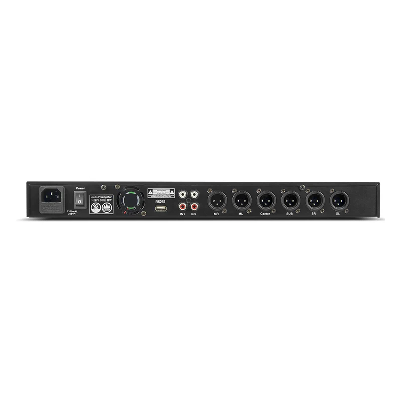 Nieuwe RU-X5 fabrieksgroothandel Karaoke Effector luidsprekerprocessor Digitale audioprocessor voor KTV-kamer