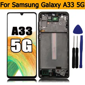 Bilashmart OLED Samsung Galaxy A33 5G LCD Display Touch Screen Digitizer Assembly Panel Samsung A33 5G A336 A336E A336B A336M A3360