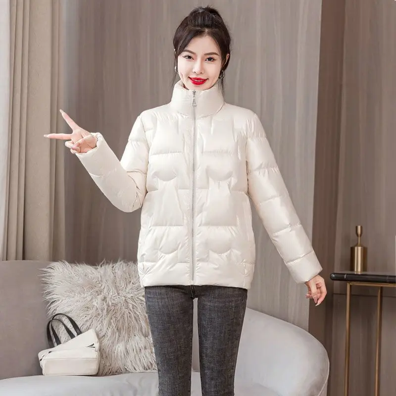 2023 Autumn and Winter New Cotton Coat Women\'s Short Korean Loose Down Cotton Coat Slim Women\'s Fashion Cotton Coat