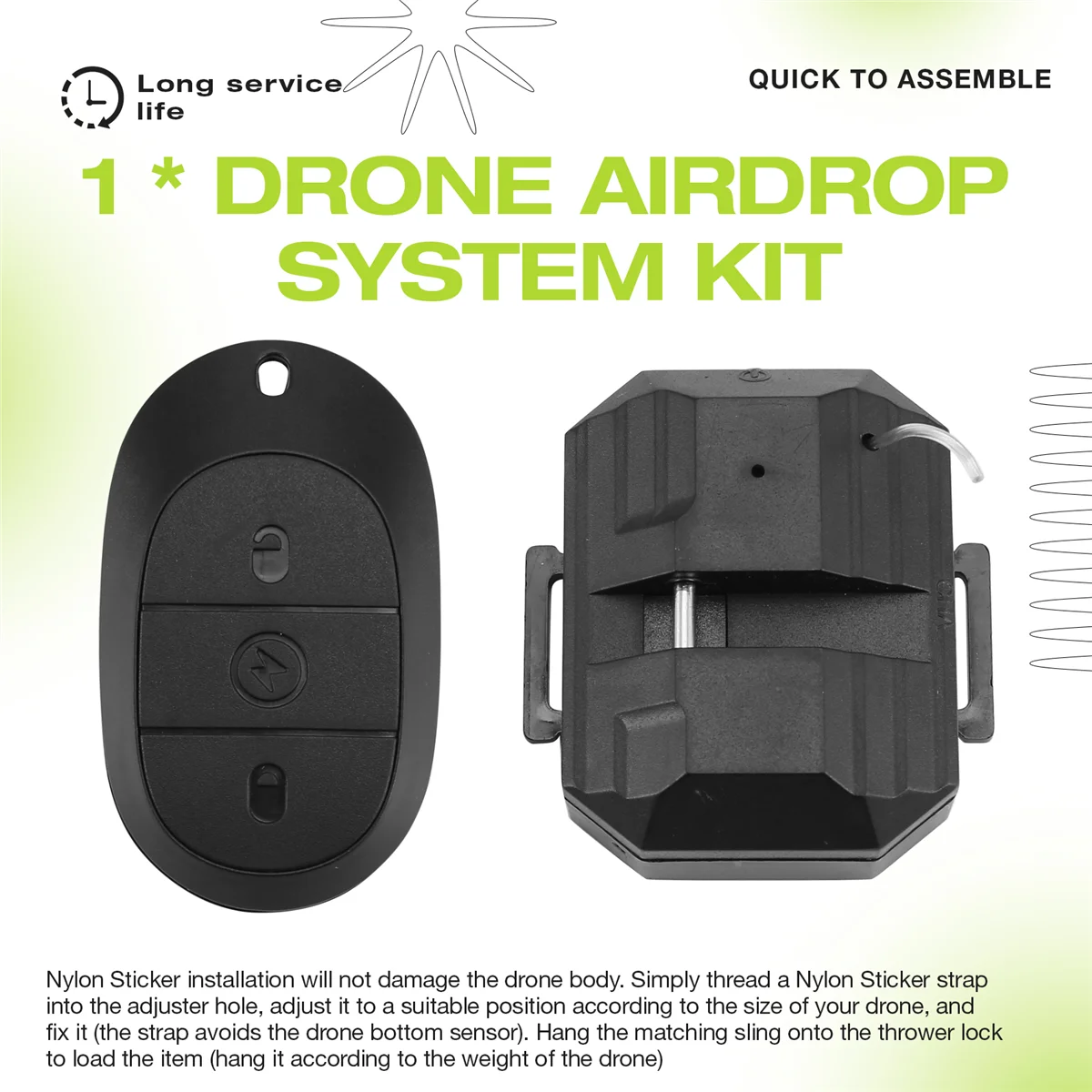 

SCLS Drone Airdrop System для Mini 4 Pro/Mini 3 Pro/Mini SE/Mini 2/2 SE для рыболовной приманки, обручальное кольцо, подарок Airdropper
