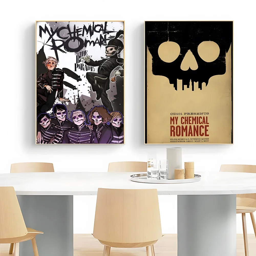 البوب روك باند بلدي الكيمياء رومانسية المشارك قماش اللوحة الحديثة غرفة المعيشة المنزلي غرفة نوم بار الديكور الجمالي #4