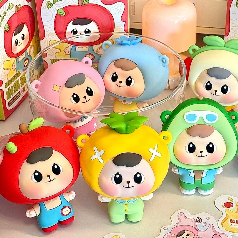 

Genuine Bao-ao Fruit Series Silicone Bag Blind Box Cute Doll Bag Storage Pendant Mystery Box Anime Figures Kawaii for Girl Gift
