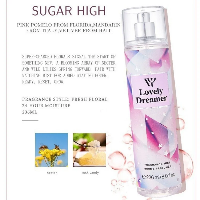 Women Secret Flower Season Perfume 236ml Body Mist Victoria Charm Lasting Body Spray Fresh Fruity Deodorant Purifying Air Spray view 6