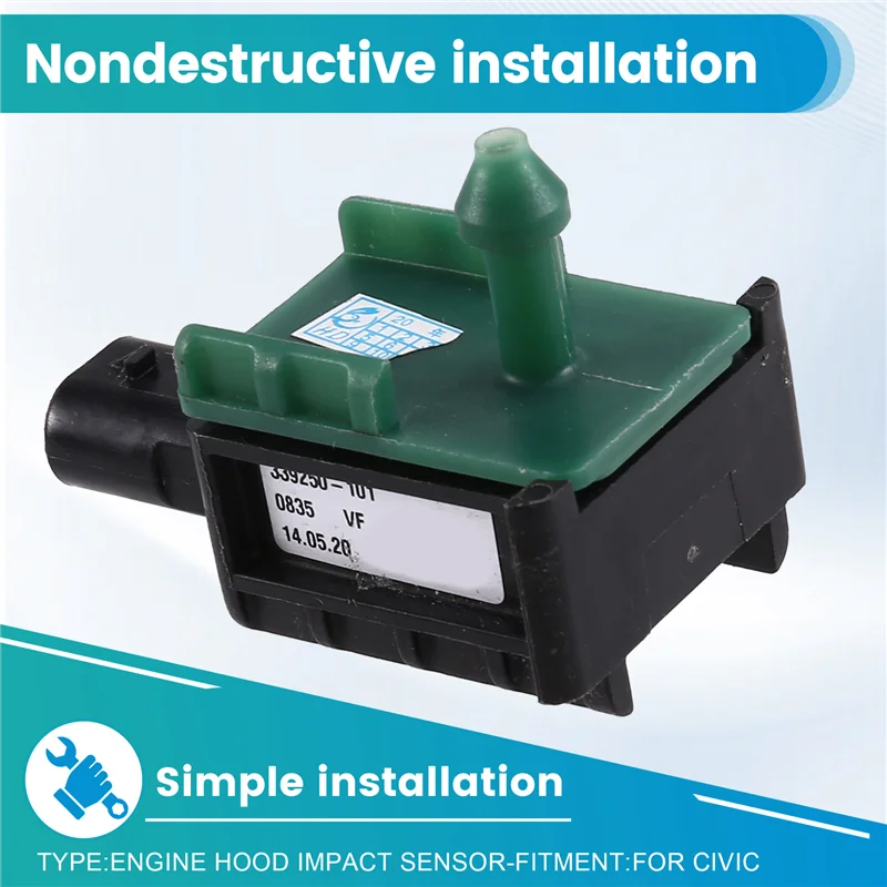 A90Q-Car สำหรับฮอนด้าซีวิคฝากระโปรงเซ็นเซอร์กระแทก 77910-T20-Z01 เครื่องยนต์ก่อนการชนป้องกันหมายเลขชิ้นส่วน 77910T20Z01