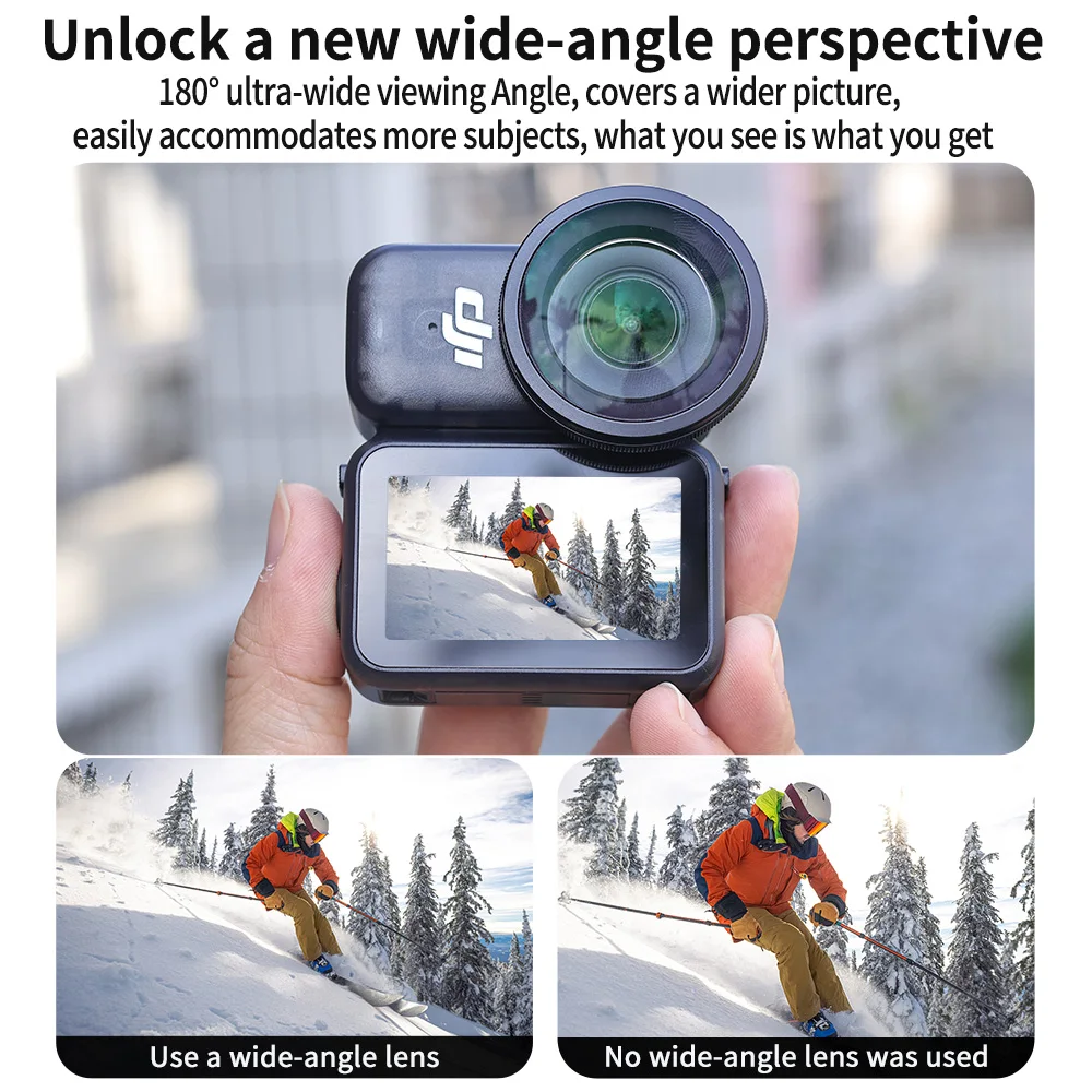 SZEROKOKĄTNY filtr do obiektywu DJI OSMO Nano, zestaw akcesoriów do kamery: filtry MACRO10X/PL/UV/ND8 ND16 ND32/czarny, miękki, do użytku w nocy. — zdjęcie produktu 4