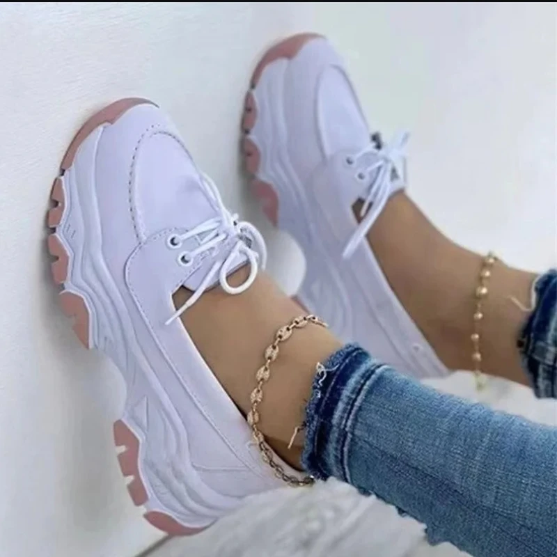 Women Platform Casual Breathable Sport Sneakers Design Woman Vulcanized Shoes Fashion Tennis Female Footwear Zapatillas Mujer