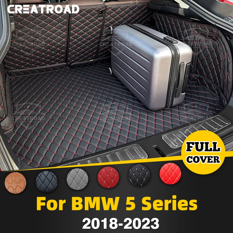

CREATROAD For BMW 5 Series 5-seat 2018-2023 2022Auto Full Coverage Trunk Mat Car Protective Pad Cargo Liner Interior Accessories