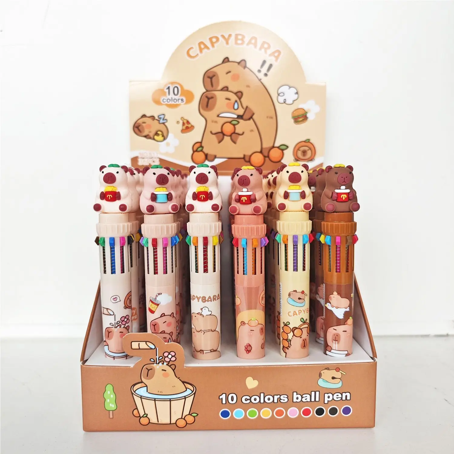 

Новая модель, 3/6 шт., шариковая ручка Hello Kitty, 10 цветов, гелевые ручки, школьные принадлежности, мультяшная ручка-пресс, ручка для письма, студенческие канцелярские товары