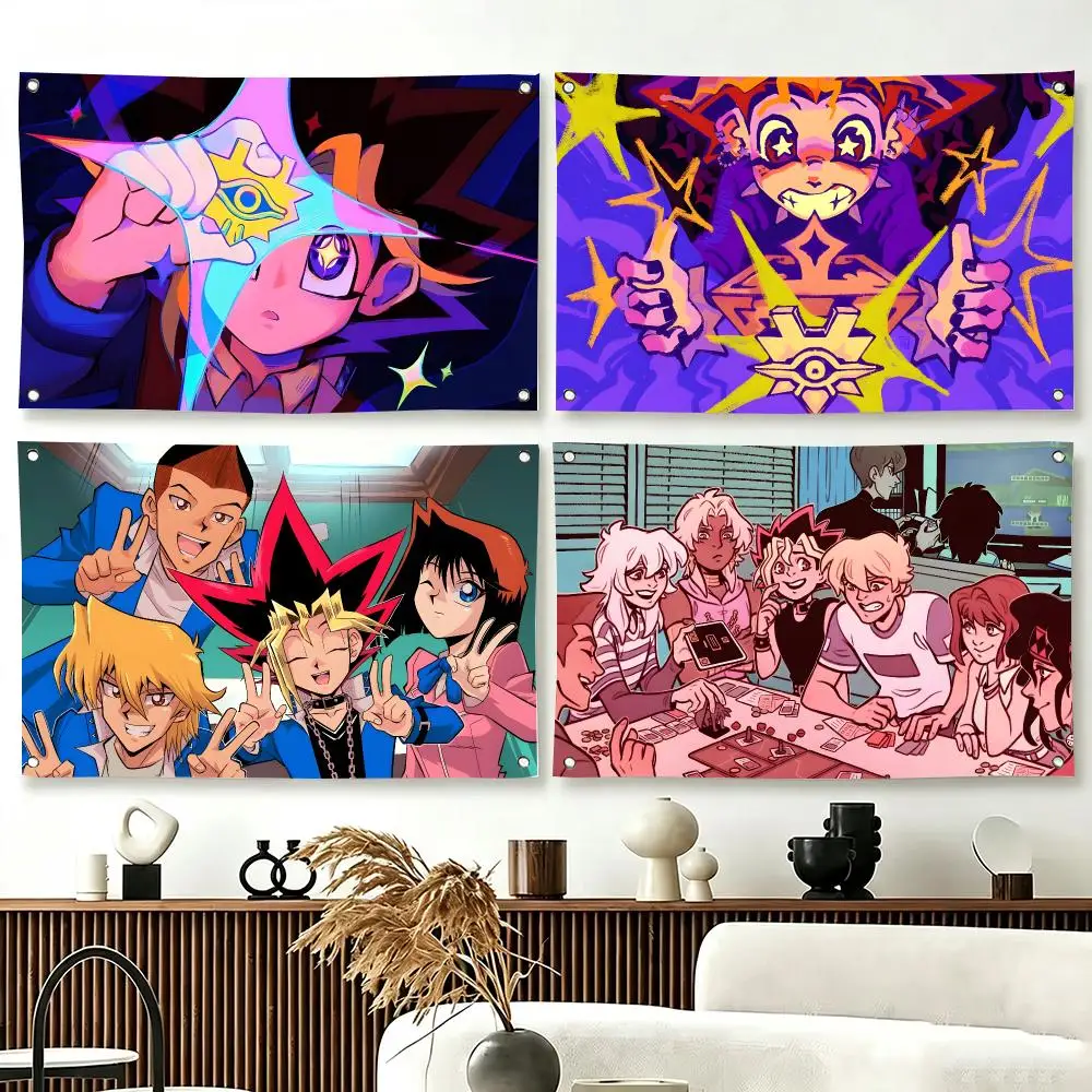 Dark Fantasy Duel Anime Yu Gi Oh Flags  For Living Room Home Dorm Decor Wall Outdoor Camping Party Banner Gifts