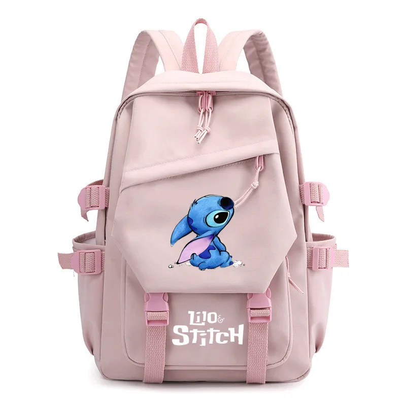 Disney Lilo and Stitch Schoolbag Male and Female Student Backpack Mochila Best Gifts Large Capacity Girls Anime Kawaii