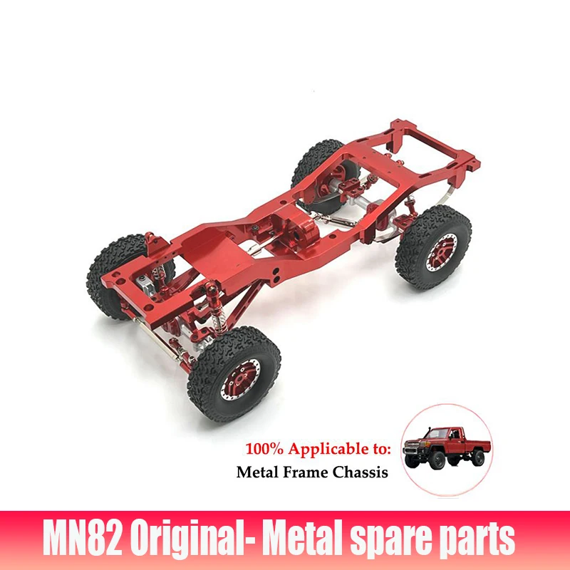 MN82 LC79 MN78 Metalowa oś przednia i tylna Podwozie Drążek łączący Mocowanie drążka Amortyzator Zestaw opon 1/12 RC Car Upgrade Parts