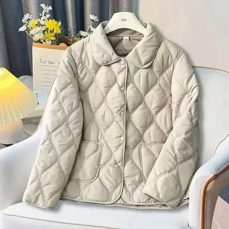

Warm Cotton Padded Jacket Female 2026New Autumn Winter Thin Down Cotton Coat Women Parkas Fashion Korean Outcoat Casual Overcoat