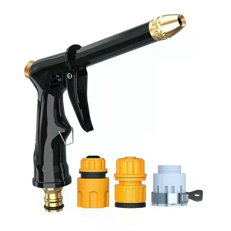 High Pressure Water Hose Nozzle Booster Design 3 Spray Modes for Deck Cleaning Lawn Irrigation Vehicle Washing Gardening 1 Set