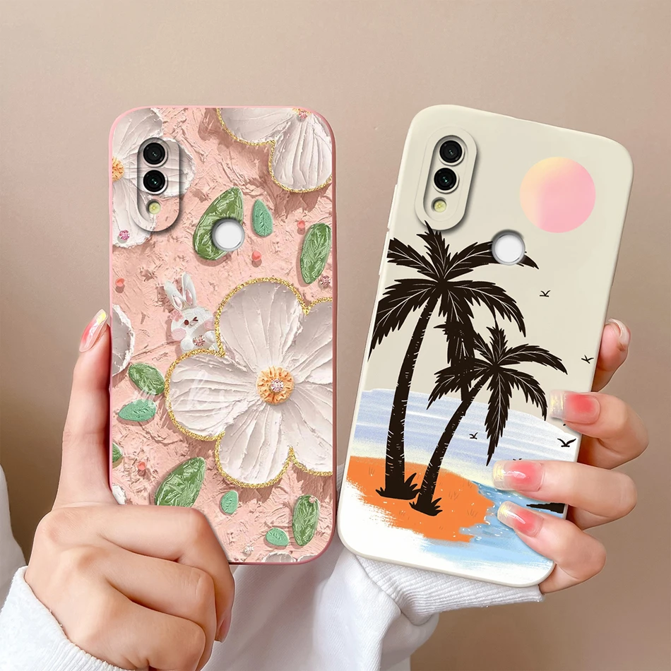 For Redmi 7 Case New Design Cover For Xiaomi Redmi7 High Quality Back Covers Soft Liquid Silicone Upgrade Camera Lens Protectors