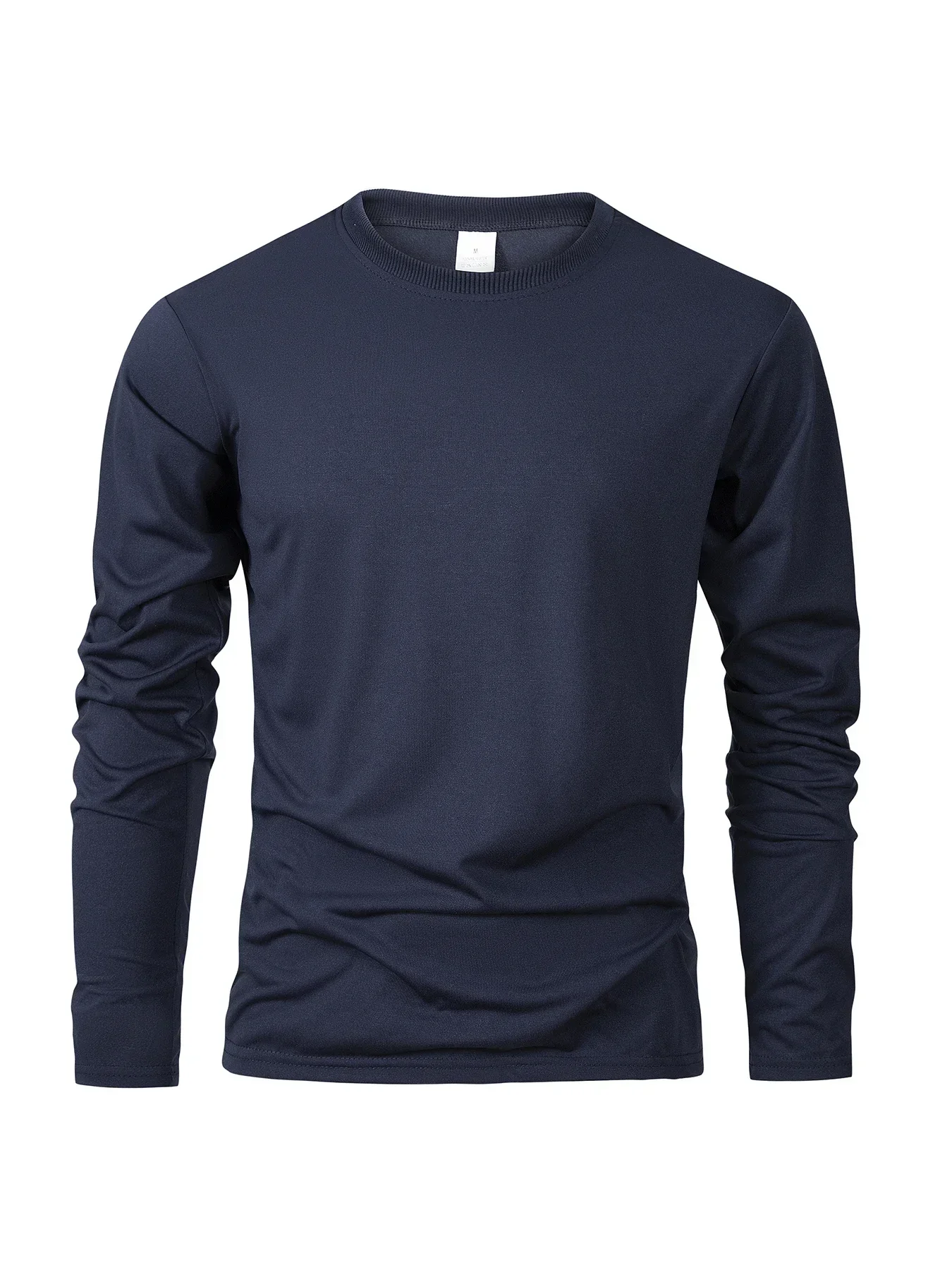 Herren-Langarm-T-Shirts, lässige T-Shirts mit Rundhalsausschnitt, feuchtigkeitsableitende T-Shirts, Herren-Oberteile, Sport-T-Shirts für Herren, bequem und vielseitig. – Detail 8