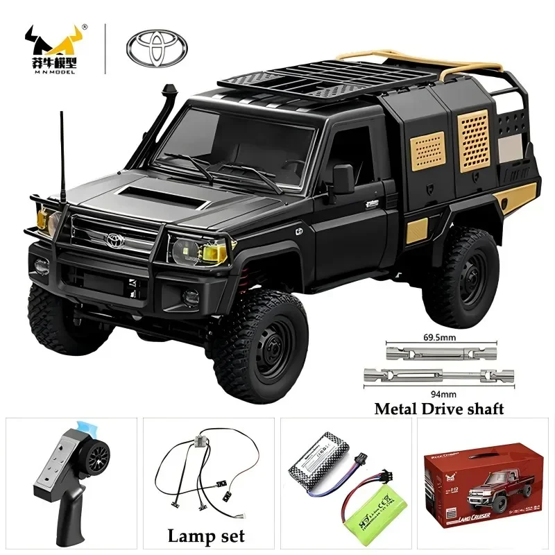 MN MODEL Full Scale RC CAR MN82 Upgraded MN82 PRO Controllable Headlights 2.4G 4WD Off-Road Car Pick Up Truck Toy for Kids Gifts