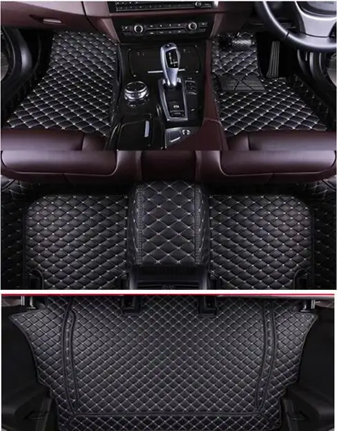 Custom special car floor mats for Right hand drive Toyota Land Cruiser 300 7 seats 2026-2022 waterproof carpets for LC300 2023