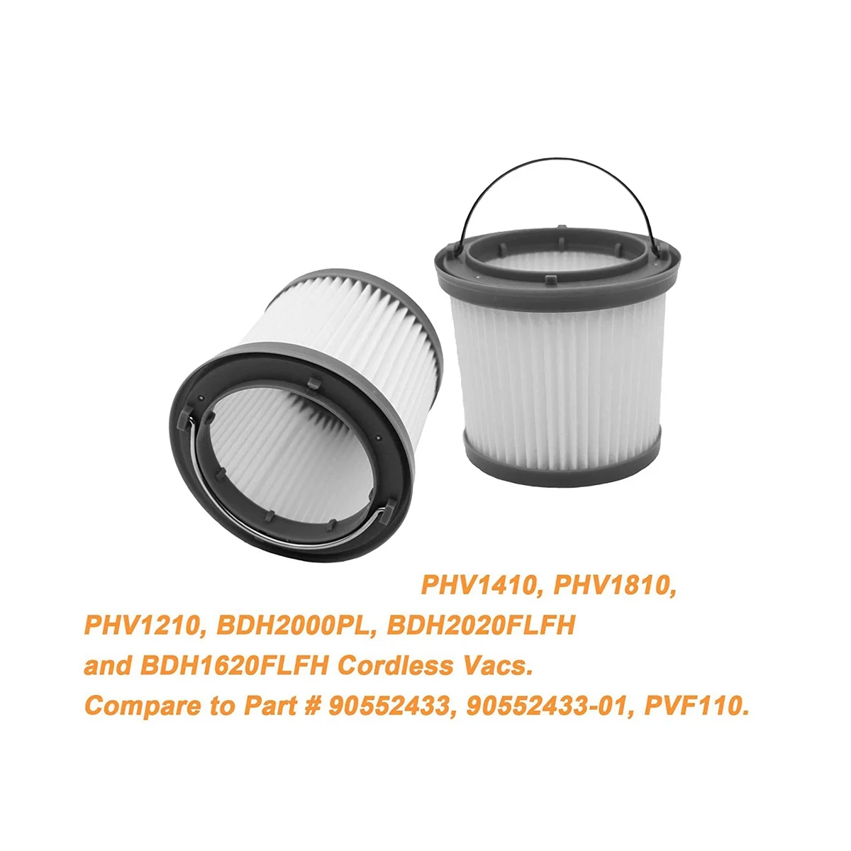 Сменные детали для фильтра НЕРА, 12 шт., сетка для пылесоса PVF110, PHV1810, PHV1210, BDH2000PL, BDH1600PL, BDH2020FLFH, BDH1620FLFH