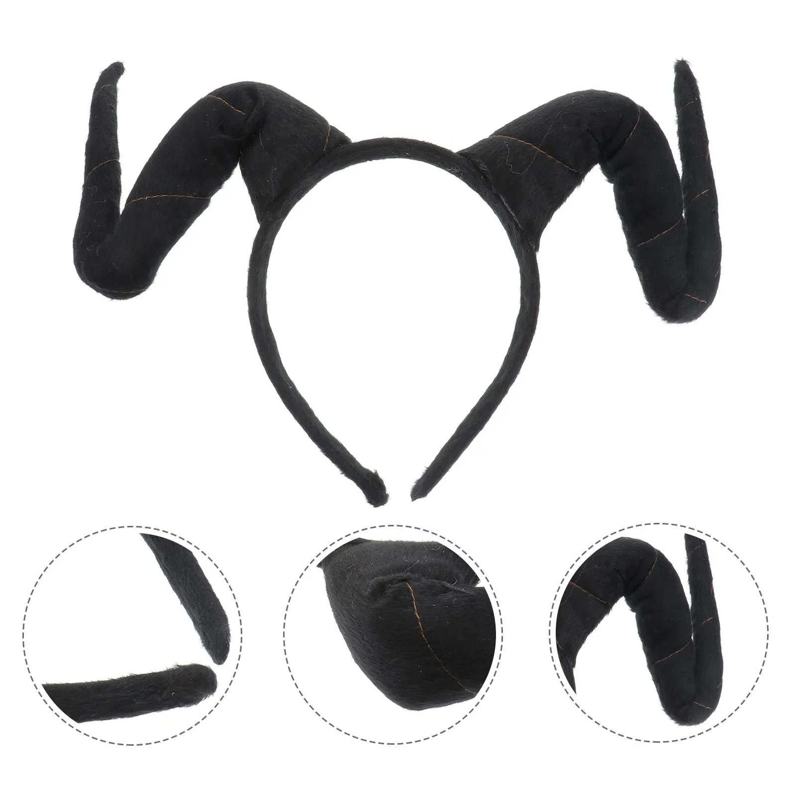 

Имитация рогов антилопы, черные легкие ободки для волос, головной убор для Пасхи и Рождества, праздничные аксессуары, экстравагантный головной убор для косплея