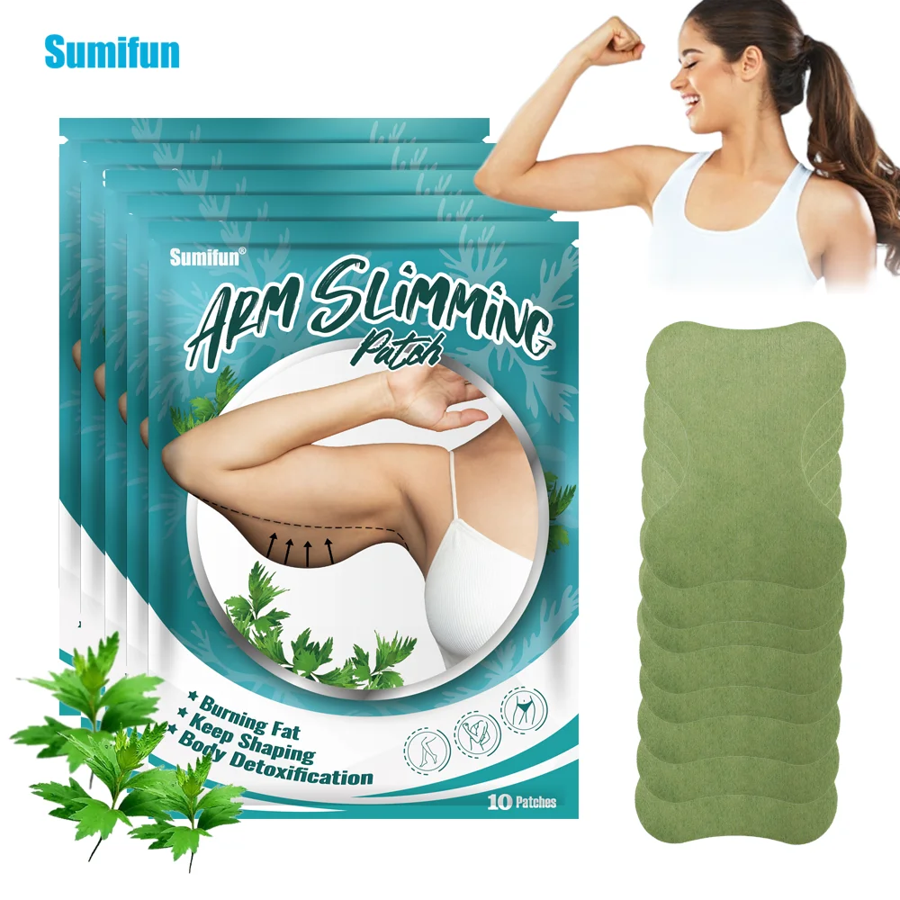 10/30/50Pcs Sumifun Arm Slimming Patch Hand Fat Burning Massage Sticker Thigh Calf Weight Loss Shaping Herb Health Care Plaster