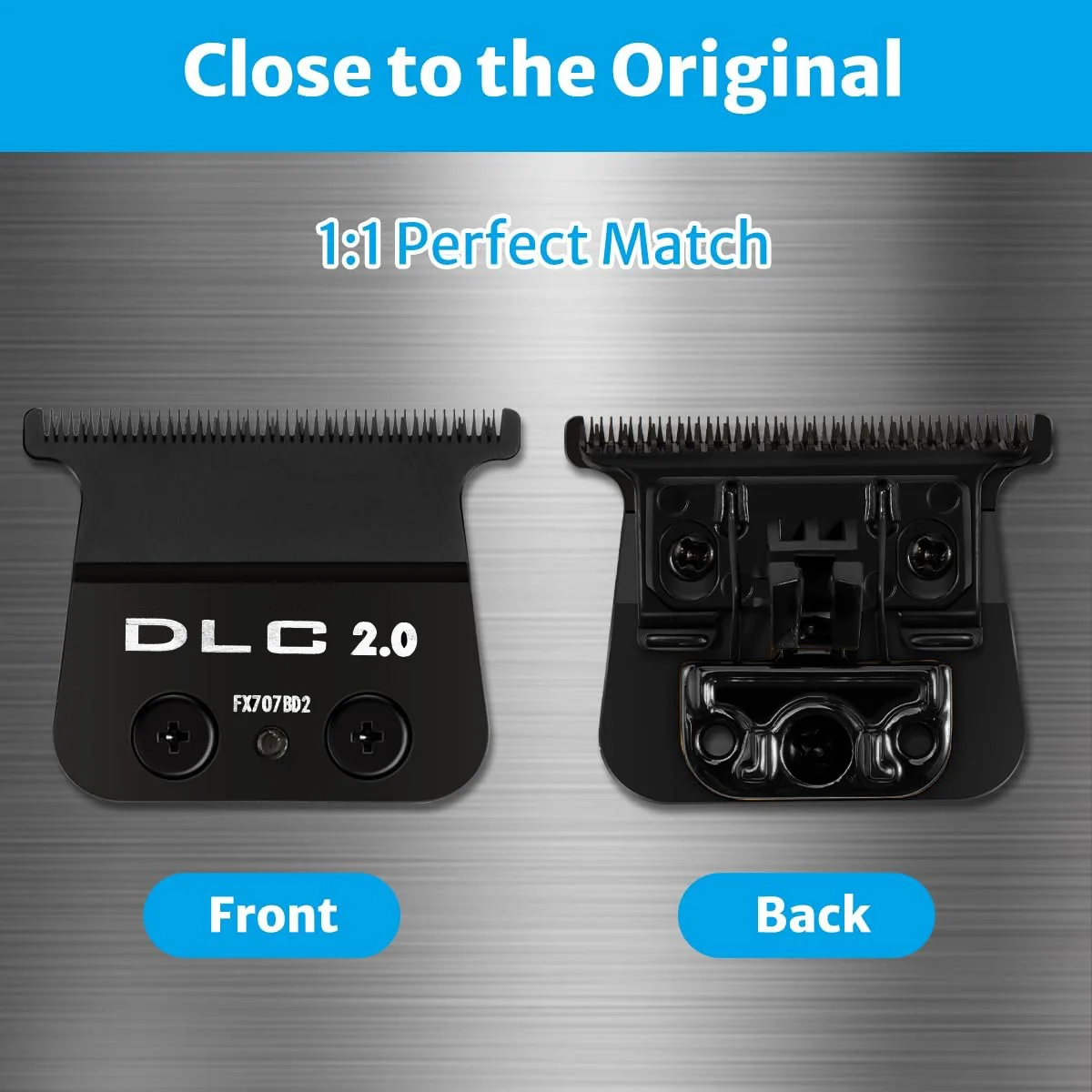 New Cutter bit Professional Colorful DLC FX707Z Rplacement TITANIUM Blade Compatible With BaBy PRO Hair Trimmers FX787 and FX726