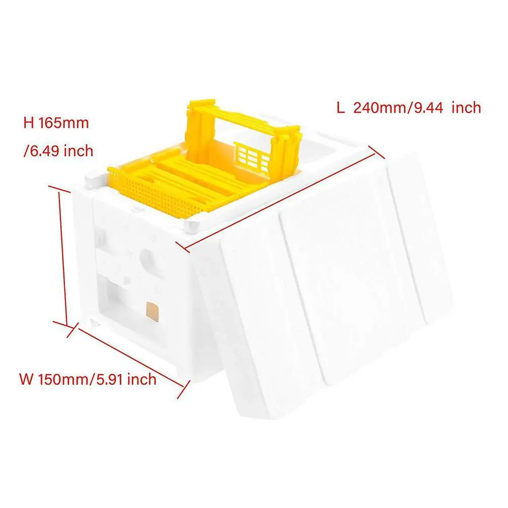 1PCS Beehive Beekeeping Box Foam Bee Breeding Box Queen King Bee Hives Boxes Pollination Bee House Beekeeping Equipment