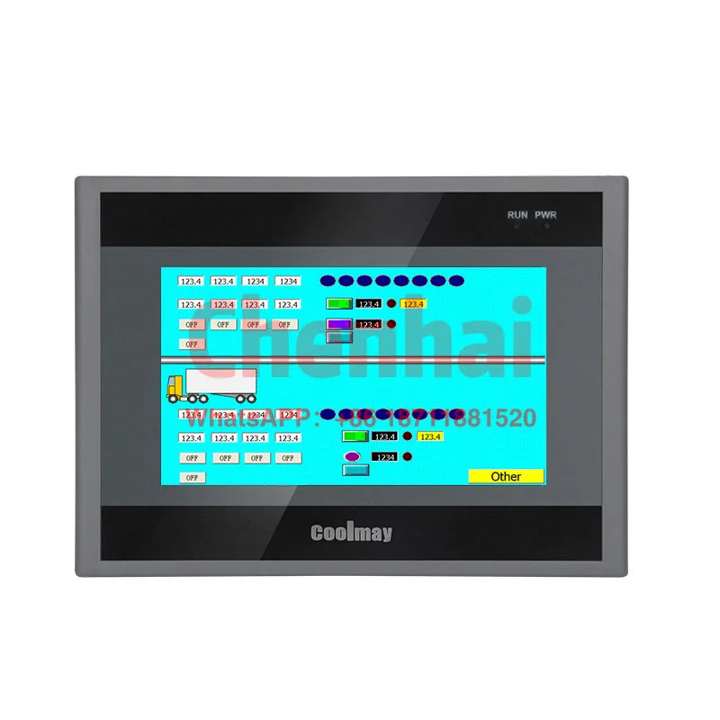 

Coolmay HMI PLC Touch Screen QM3G-70KFH-60MRT-S(4T26R) RS232 RS485 Programmable Logic Controller